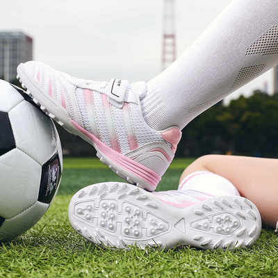 女童专用足球鞋夏季网面透气儿童运动鞋男女童TF碎钉小学生训练鞋