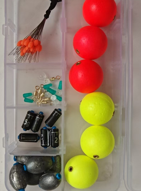 双色洛阳球球球钓法6组装双铅