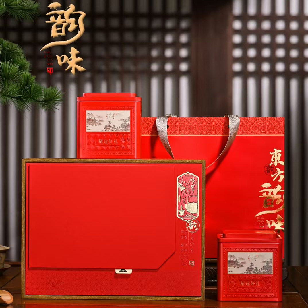 新款普洱白茶红茶铁观音散装茶叶包装礼盒半斤通用茶叶空罐茶叶桶