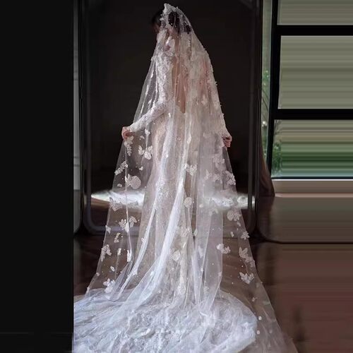 蒙娜丽纱头纱新娘结婚