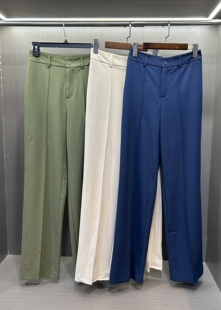 休闲长裤 高腰薄款 女 新薄款 3.19戏班牙源货符号家夏季