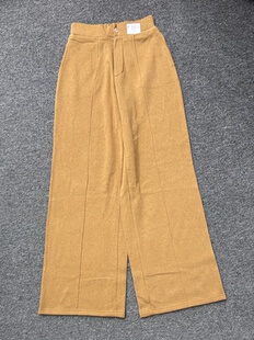 F251原货秋款半松紧腰休闲裤女