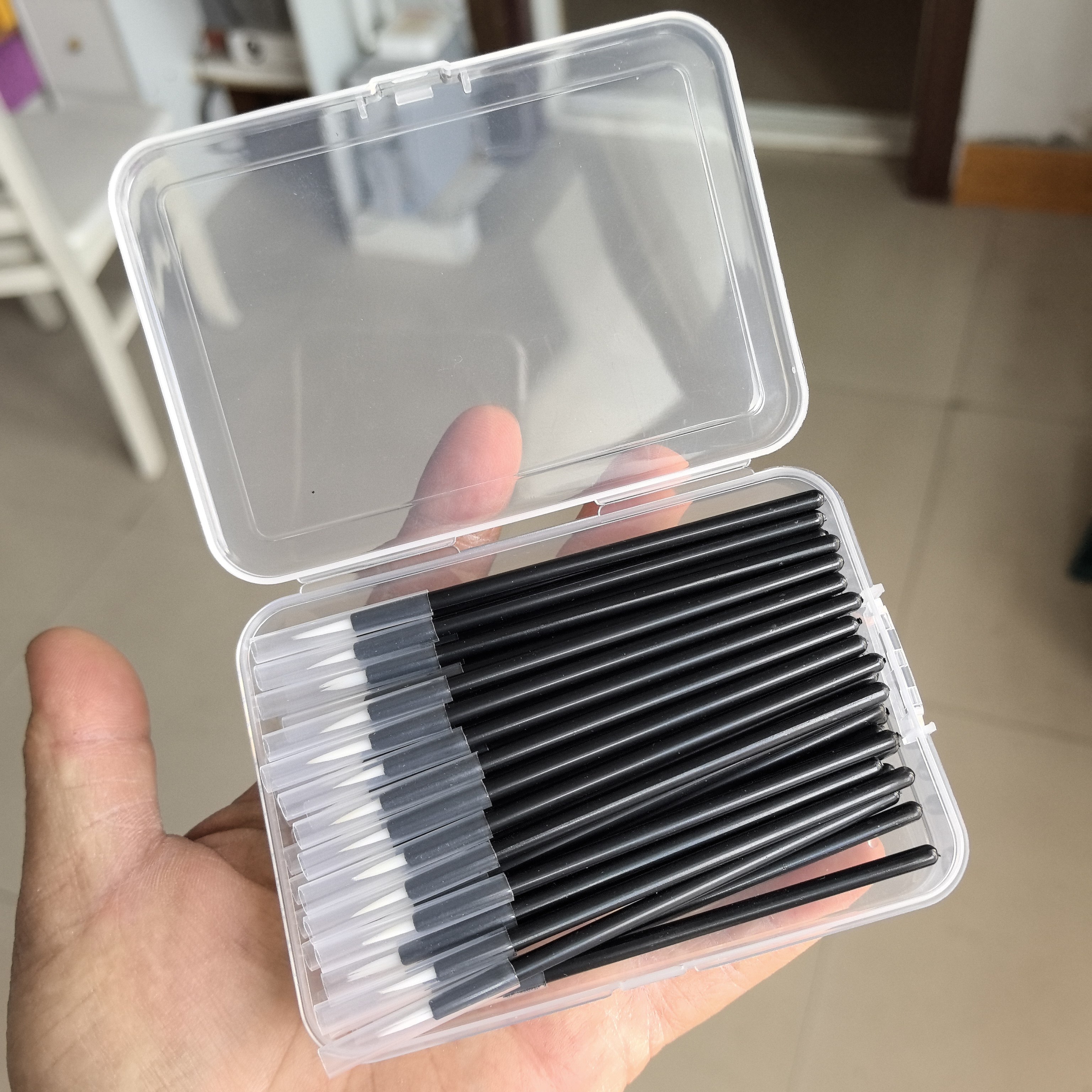 一次性眼线刷化妆刷细节刷眼影晕染刷唇线刷遮瑕美甲勾勒美妆工具