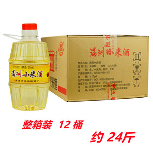 满洲 小米酒 42度大包装 1L塑料桶酒 1L*12桶 整箱装