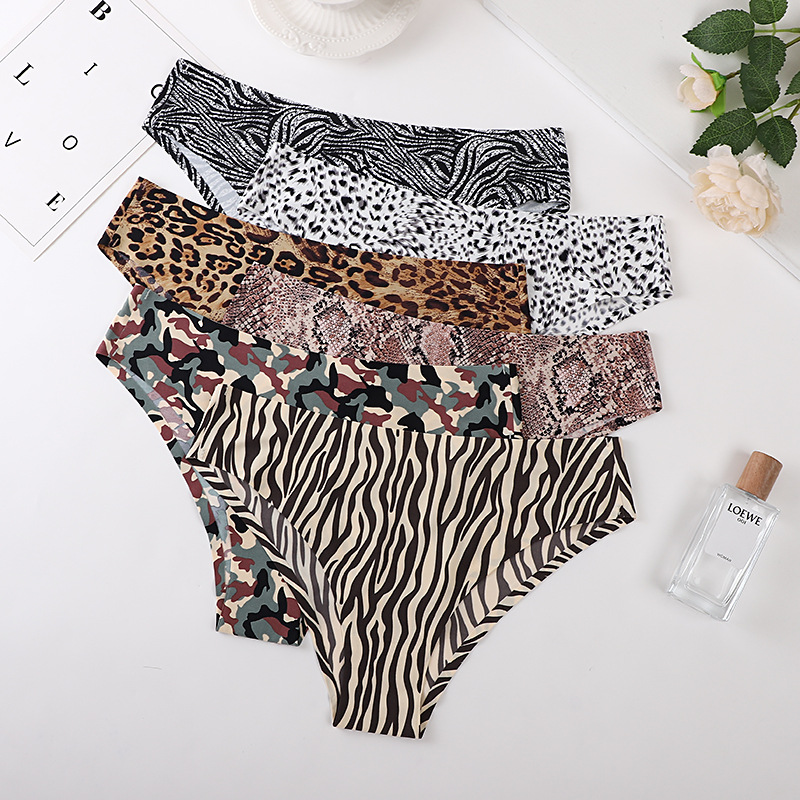 冰丝女内裤性感棉垫三角夏季光滑