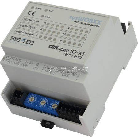 全新德国Systec CANopen IO-X3：24路数字输出模块 3001002