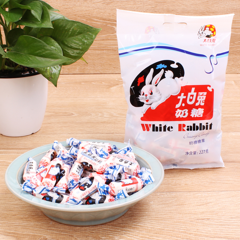 上海特產冠生園大白兔奶糖227g喜糖果送禮休閑零食品節日禮物