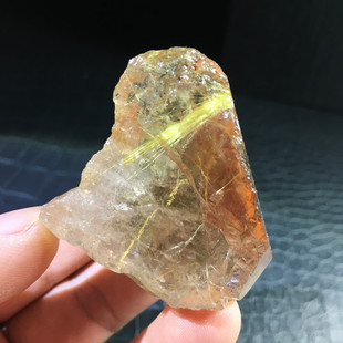 纯天然金发晶水晶原石钛晶黄发晶原矿雕刻毛料黑发晶碧玺标本摆件