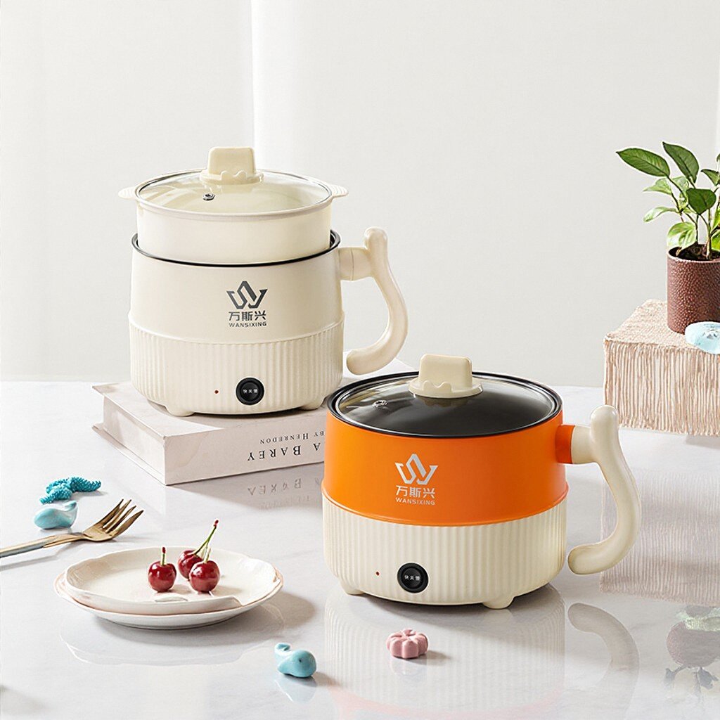电煮锅多功能家用小电锅学生宿舍煮面电热火锅小型迷你电锅1.8L