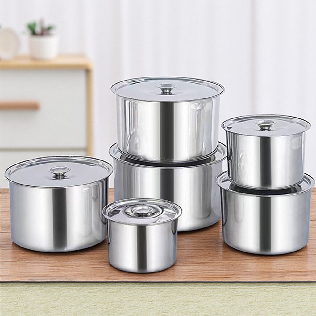 16cm不锈钢调料罐猪油罐子厨房家用带盖料缸佐料味盅辣椒油调料盒