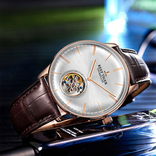 官方正品真陀飞轮全自动机械表男士手表简约高端防水名牌商务腕表