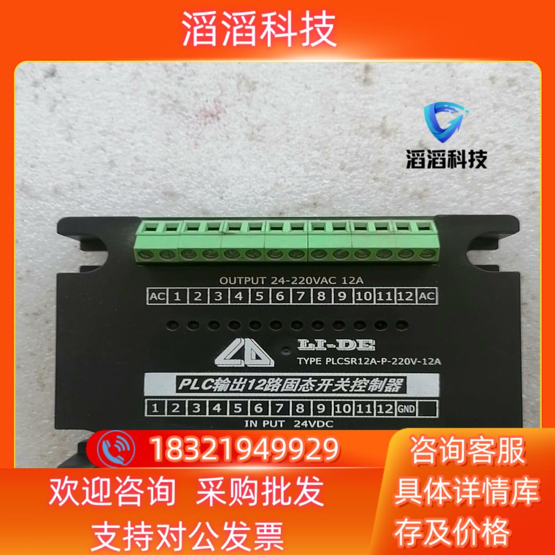 现货PLC输出12路固态开关控制器PLCSR12A-P-220