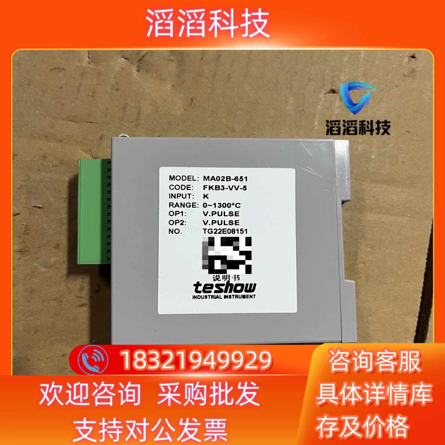 现货台松 温度模块MA02B-651