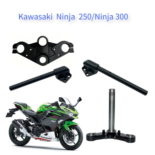 适用川崎 忍者Ninja 250/Ninja300 上下三星三角台联版方向柱手把