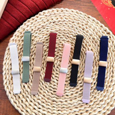 适用佳明手表Lily2弹力尼龙编织表带磁吸扣Lily 2 Active透气女款