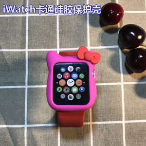 适用苹果手表9代保护套iWatch78卡通保护壳AppleWatch456SE全包软