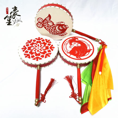 厂家直销欢乐幼儿园老年皮质渔鼓
