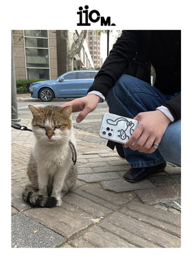 Crunch Munch“Phonecase” 猫咪嘘嘘搞怪透明手机软壳