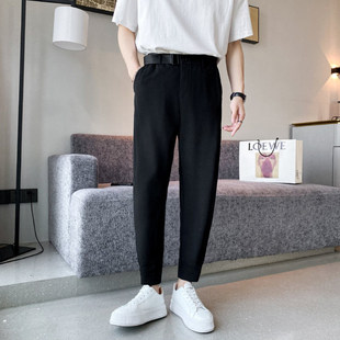 2025春夏青少年韩版 上市 新款 潮流魔术贴束脚百搭休闲裤 精品