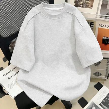 【精品】新款上市◆2026夏季青少年复古宽松短袖圆领T恤