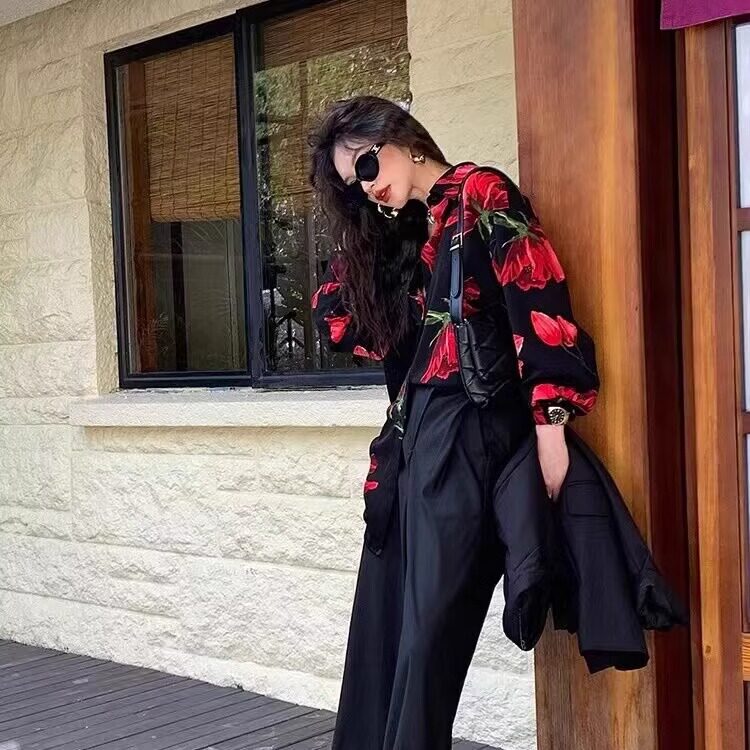 【断码优品】新款上市◆2025春秋女士法式潮流风情万种设计感衬衫