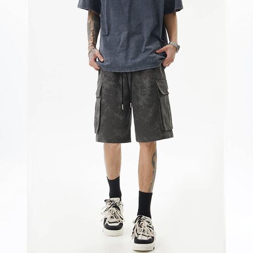 【精品】新款上市◆2026春夏青少年美式潮流宽松口袋工装休闲短裤