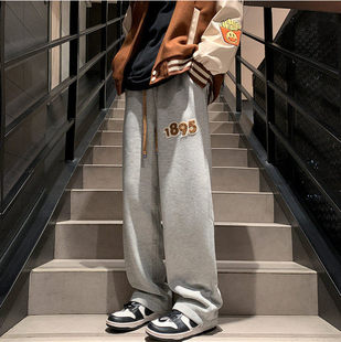 精品 青少年时尚 新款 2025冬季 百搭毛巾绣加羊羔绒休闲裤 上市