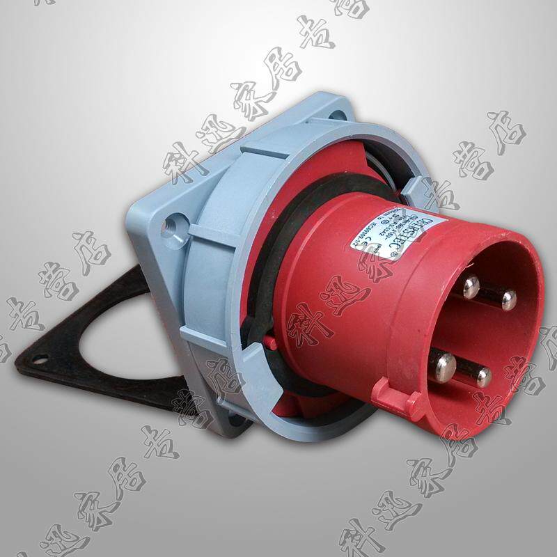 荣盛RS-5342 防水工业插头63A 4芯暗装器具插头 RS-5442 125AIP67