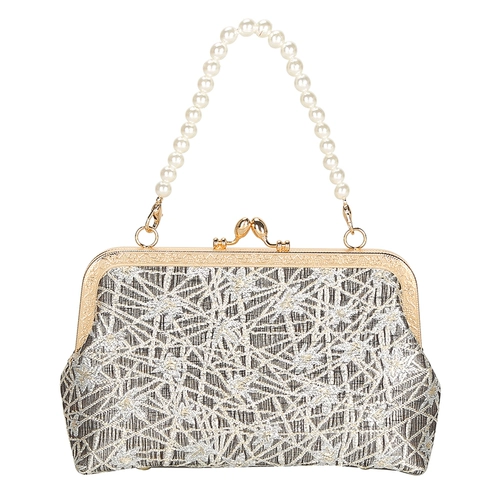 Элегантное ципао из жемчуга, высококачественная сумка через плечо, китайский стиль