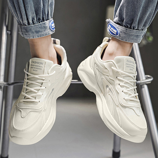 男鞋夏季网面透气防臭运动鞋子男款夏天软底轻便百搭休闲老爹潮鞋