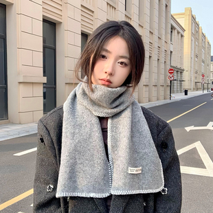 凡人歌李晓悦同款秋冬围巾女款2024新款韩系氛围感毛线围脖高级感