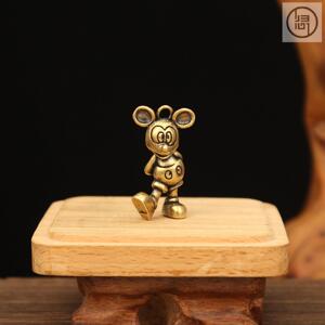 归心铜黄铜米老鼠创意钥匙扣个性
