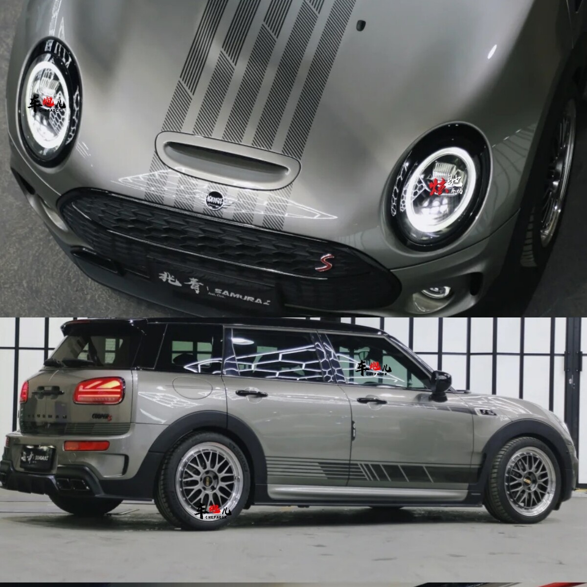 宝马迷你mini车贴拉花cooper机盖贴countryman改装车身汽车贴纸