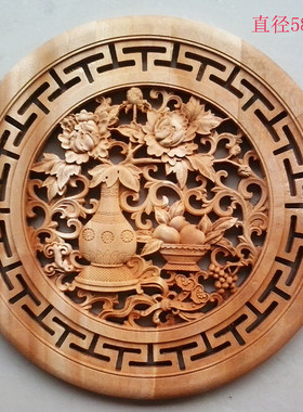 仿古风居家58厘米白胚东阳木雕