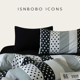 法国isnbobo A类高支四件套波点母婴裸睡级双层纱床品 限量铭刻