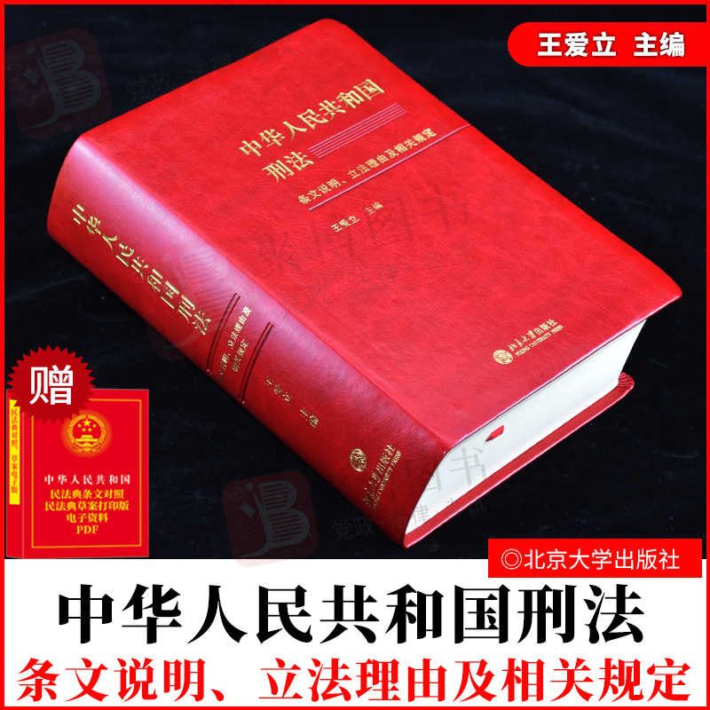 2021新书中华人民共和国刑法条文说明、立法理由及相关规定王爱立刑法法条注释读本刑法注释书含刑法修正案十一11内容法律法规-封面