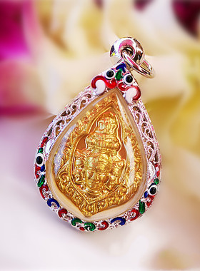 唐唐泰国 龙婆蝉南金色Phra Phrom四面 吊坠