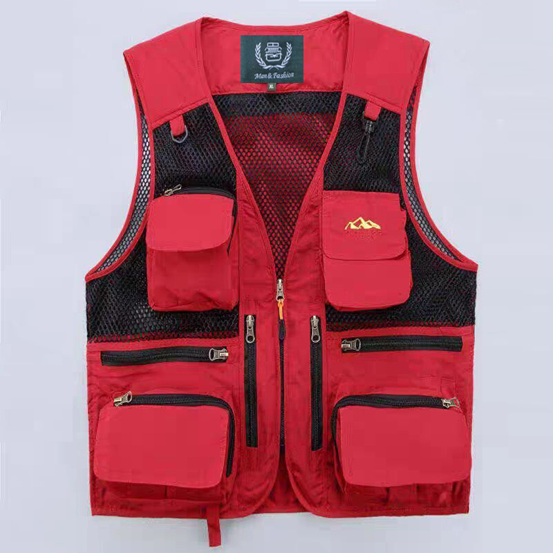 男夏季休闲工装坎肩外套马甲