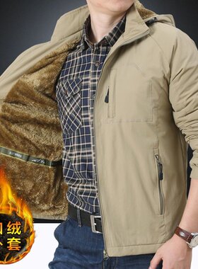 见展车厚实冬装加绒棉服