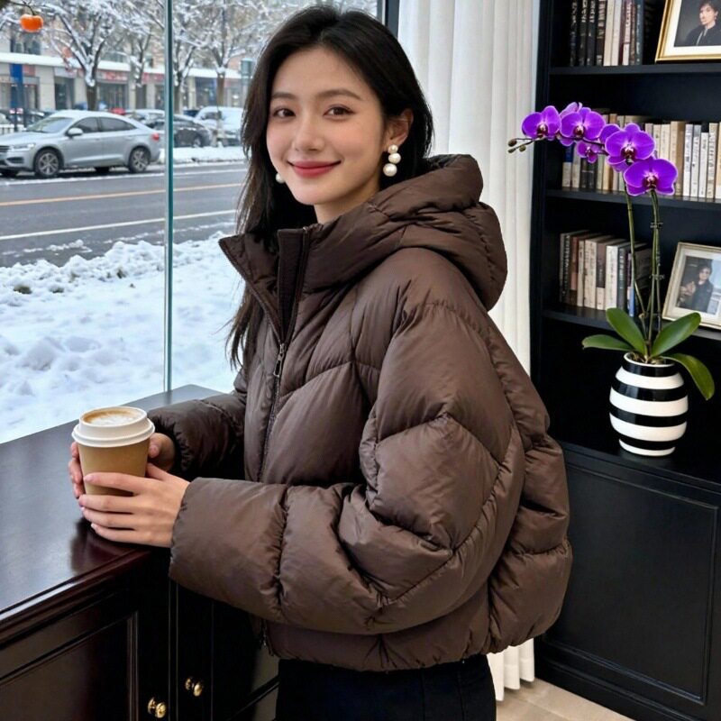 秋冬新款高级感棉服女短款冬季宽松面包服加厚小个子穿搭外套棉服