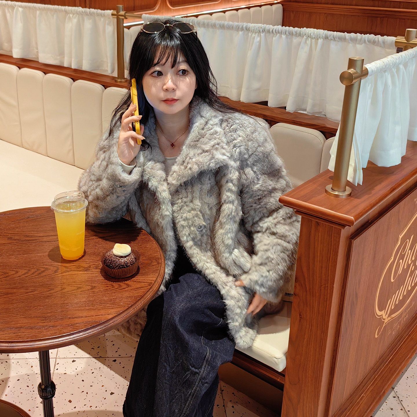 【】【两色】羊羔毛外套8806-p215-k318,女装短外套,2C288