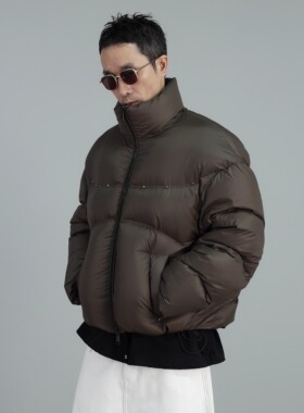 2025冬季新款白鹅绒立领面包服潮牌加厚蓬松轻盈外套御寒羽绒服男