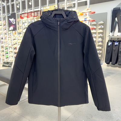 鸿星尔克羽绒服男2025冬季时尚休闲保暖外套运动上衣11225401112