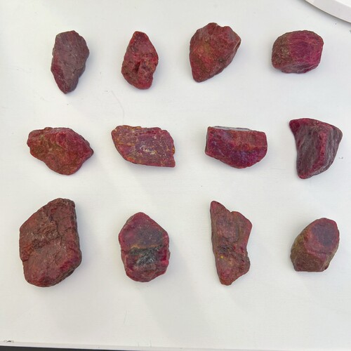 天然无烧无优化红宝石原石原料原矿矿物晶体真宝石特价包邮证书