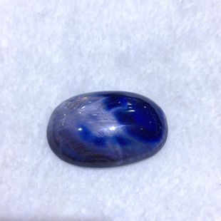 男士 非洲矿区天然无烧蓝宝石裸石戒面大尺寸31.2x46.4mm 吊坠女款