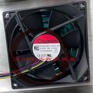 SUNON全新建准9CM PF92252B1-1000C-S99 24V 5.28W大风量散热风扇