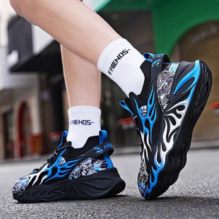 2026新款男鞋春季透气男大童跑步运动鞋大码减震男款男士老爹鞋子