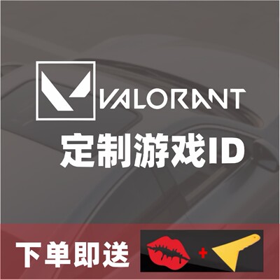Valorant无畏契约游戏汽车车贴个性创意名称ID贴纸后窗装饰可定制