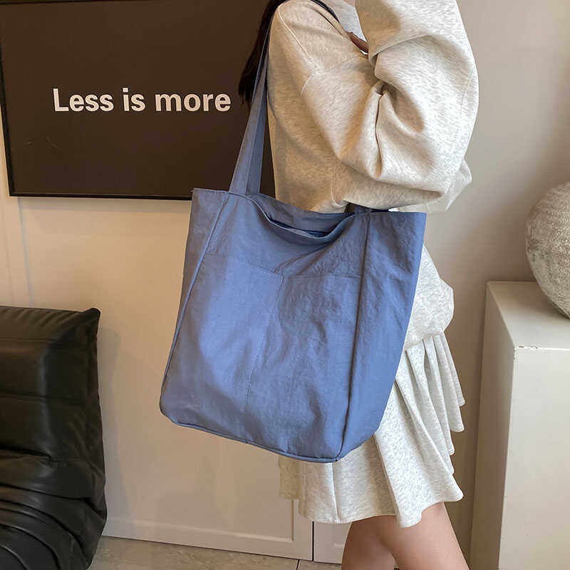大容量休闲布包大包包女2024新款潮简约单肩包时尚百搭通勤托特包,箱包皮具/热销女包/男包,托特包,淘宝优惠券,粉丝福利购,淘宝优惠卷
