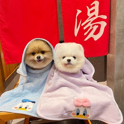 宠物猫狗卡通洗澡毛巾7倍吸水